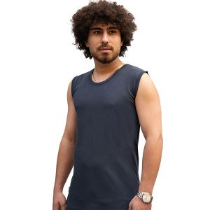 زیرپوش مردانه حلقه ای مشکی 100% نخی سایز 48 04