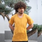 زیرپوش مردانه نیم آستین 100% نخی سایز 48