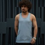 زیرپوش مردانه رکابی پلی استر پنبه سایز 50 - تصویر 5