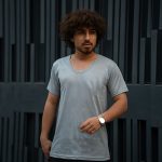 زیرپوش مردانه نیم آستین و یقه گرد پلی استر پنبه سایز 46 - تصویر 3