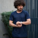 زیرپوش مردانه نیم آستین و یقه گرد پلی استر پنبه سایز 48